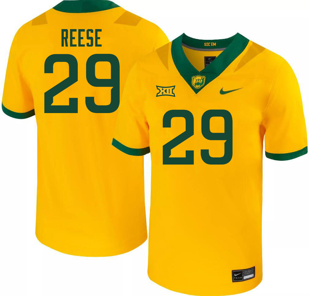 Men-Youth #29 Richard Reese Baylor Bears 2023 College Football Jerseys Stitched-Gold